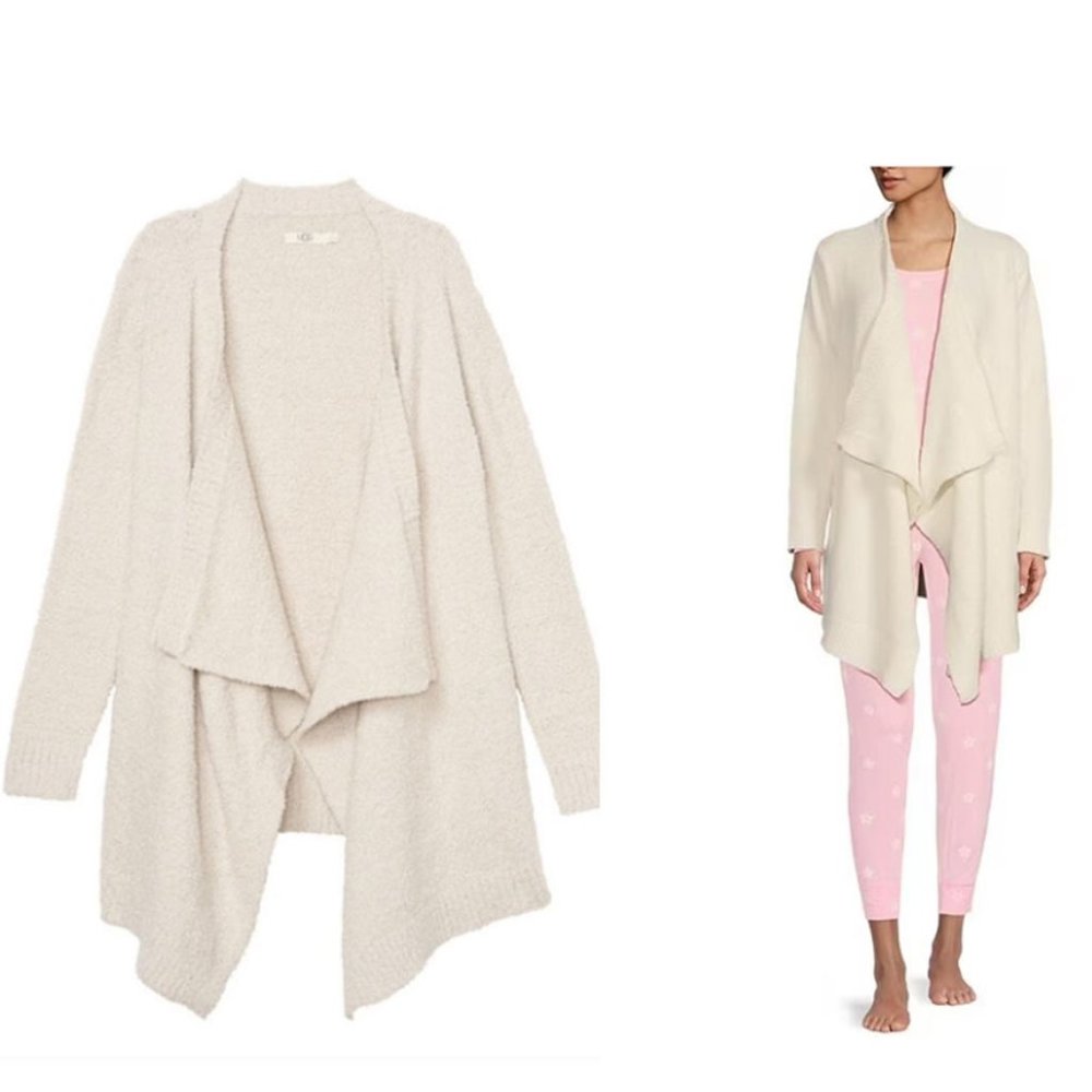 UGG® Phoebe Wrap II Women's Sweater Knit Draped Cardigan Cream S